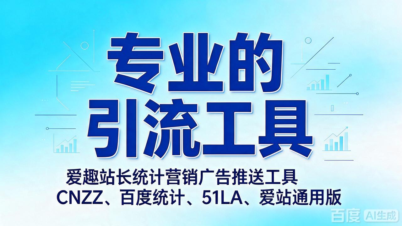 爱趣站长统计营销广告推送工具CNZZ、百度统计、51LA、爱站通用版